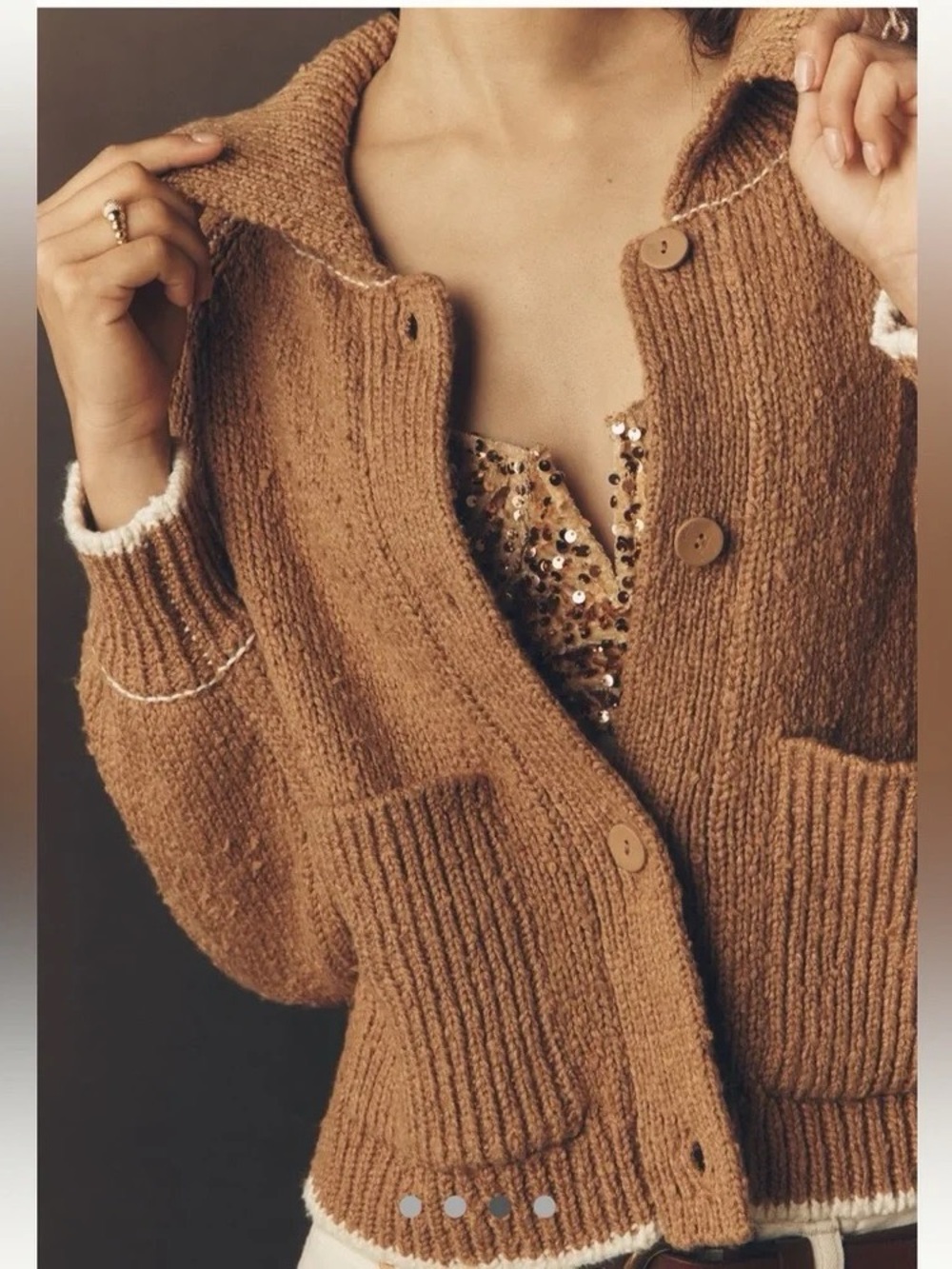 Jesse’s Dog Icon Cardigan Sweater by Pilcro NWT Sz XL - Picture 5 of 9